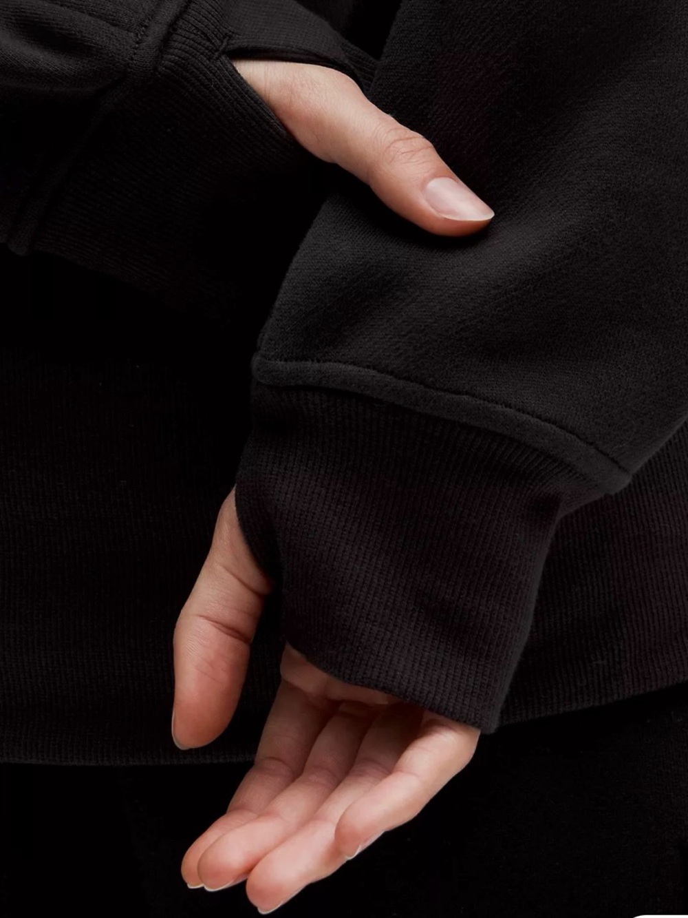 Lululemon Scuba oversized funnel-neck half zip wmn. sz. XS/S blk, good condition - Picture 4 of 13